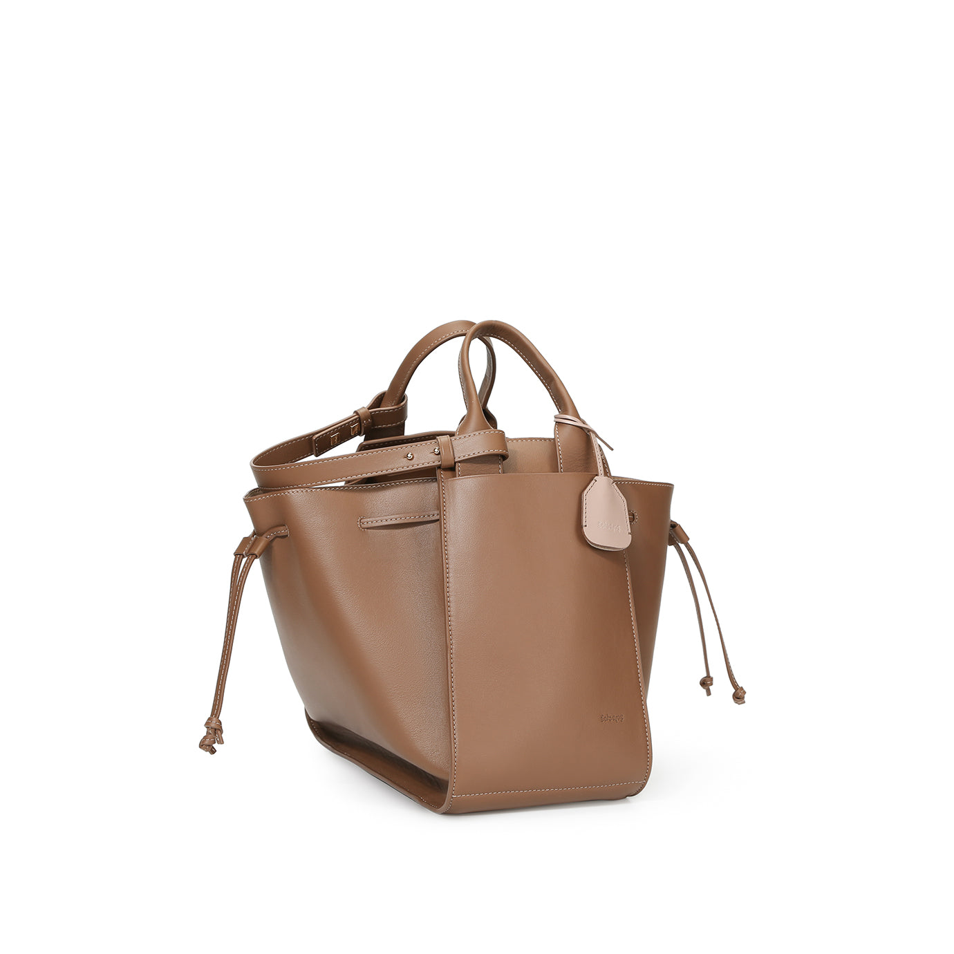 LU-II Ruched Large Top Handle Bag