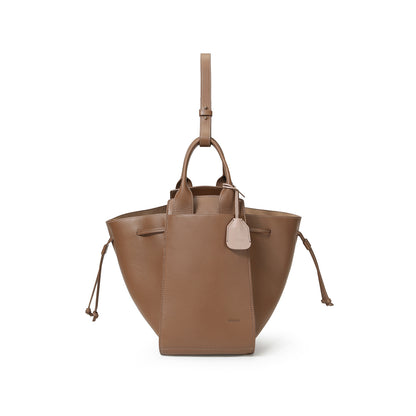 LU-II Ruched Large Top Handle Bag